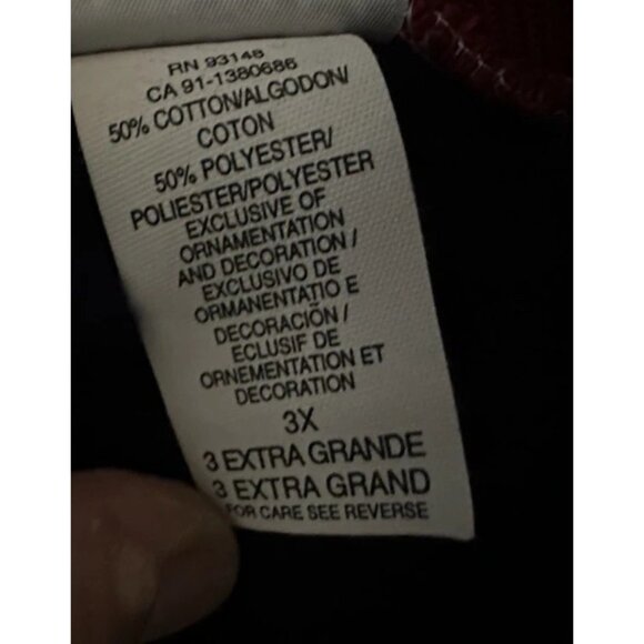 Vintage Whim Z Sweatshirt 3xl Blue Mock Neck Long Sleeve Grandmacore USA 80s 90s - Picture 14 of 14